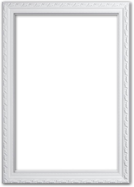Barok Lijst 40x40 cm Wit - Abigail