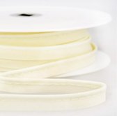 Paspelband 1 meter 10mm licht geel - dépassant voor afwerking - paspel voor naaien