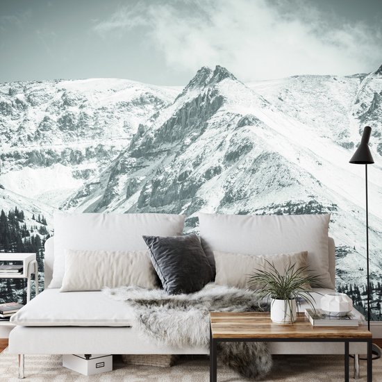 Fotobehang Winter In De Bergen - Vliesbehang - 368 x 254 cm