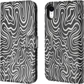 Coque iPhone Xr Avec Porte-Cartes - iMoshion Design Bookcase smartphone - Multicolore / Noir Et White