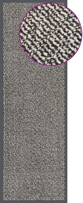 vidaXL Paillasson - Blauw - 60 x 180 cm - Flexible et durable - Caoutchouc antidérapant - Convient pour une utilisation en intérieur - Paillasson