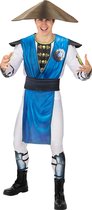 Funidelia | Raiden Kostuum Mortal Kombat voor mannen - Videospellen - Kostuum voor Volwassenen Accessoire verkleedkleding en rekwisieten voor Halloween, carnaval & feesten - Maat M - Blauw