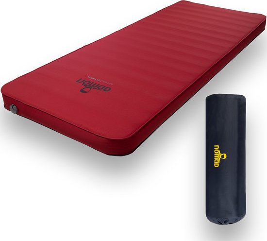 NOMAD Levanto XW 10.0 – zelfopblazende slaapmat – rood – inclusief hoes