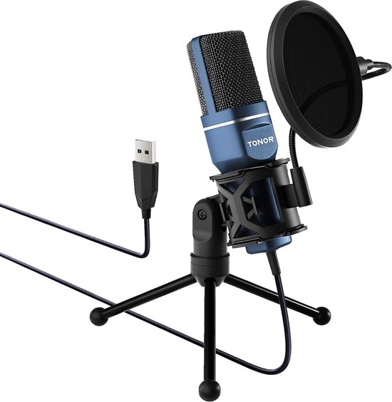 Raleno ™ - Microphone USB PC pour diffusion et enregistrement de qualité  studio -... | bol