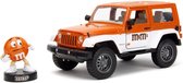 Jeep Wrangler 2007 & Oranje M&M's - Jada 1:24