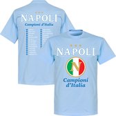 Napoli Campioni 2023 Selectie T-Shirt - Lichtblauw - XXL