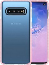 Armor TPU Hoesje voor Samsung Galaxy S10 Transparant / Roze