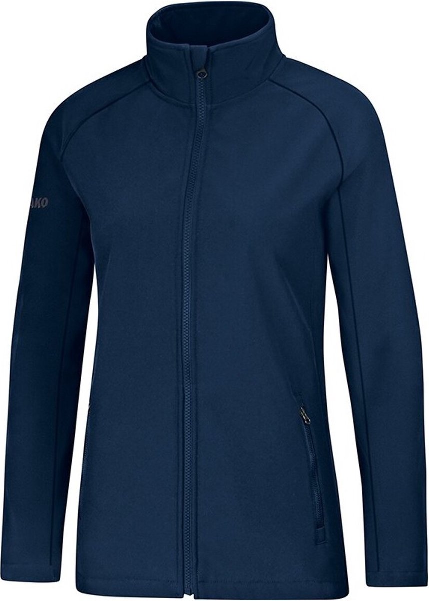 Jako Team Dames Softshell Jas Softshelljassen donker Blauw