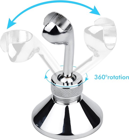 Handdouche-houder, universeel, verstelbare douchehouder, 360° draaibaar