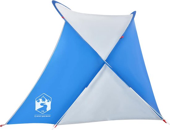 vidaXL - Strandtent - 2-persoons - pop-up - waterdicht - azuurblauw van Vidaxl — afbeelding 5
