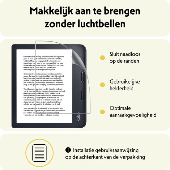 Screenprotector - Folie Geschikt voor - Kobo Libra 2 - Screenprotector Bescherm Folie - Screenprotector Folie Geschikt voor Kobo Libra 2 Screenprotector - 3 Stuks van Merkloos — afbeelding 5