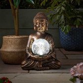 Éclairage Solar de jardin Bouddha - 10 LED - 35 cm