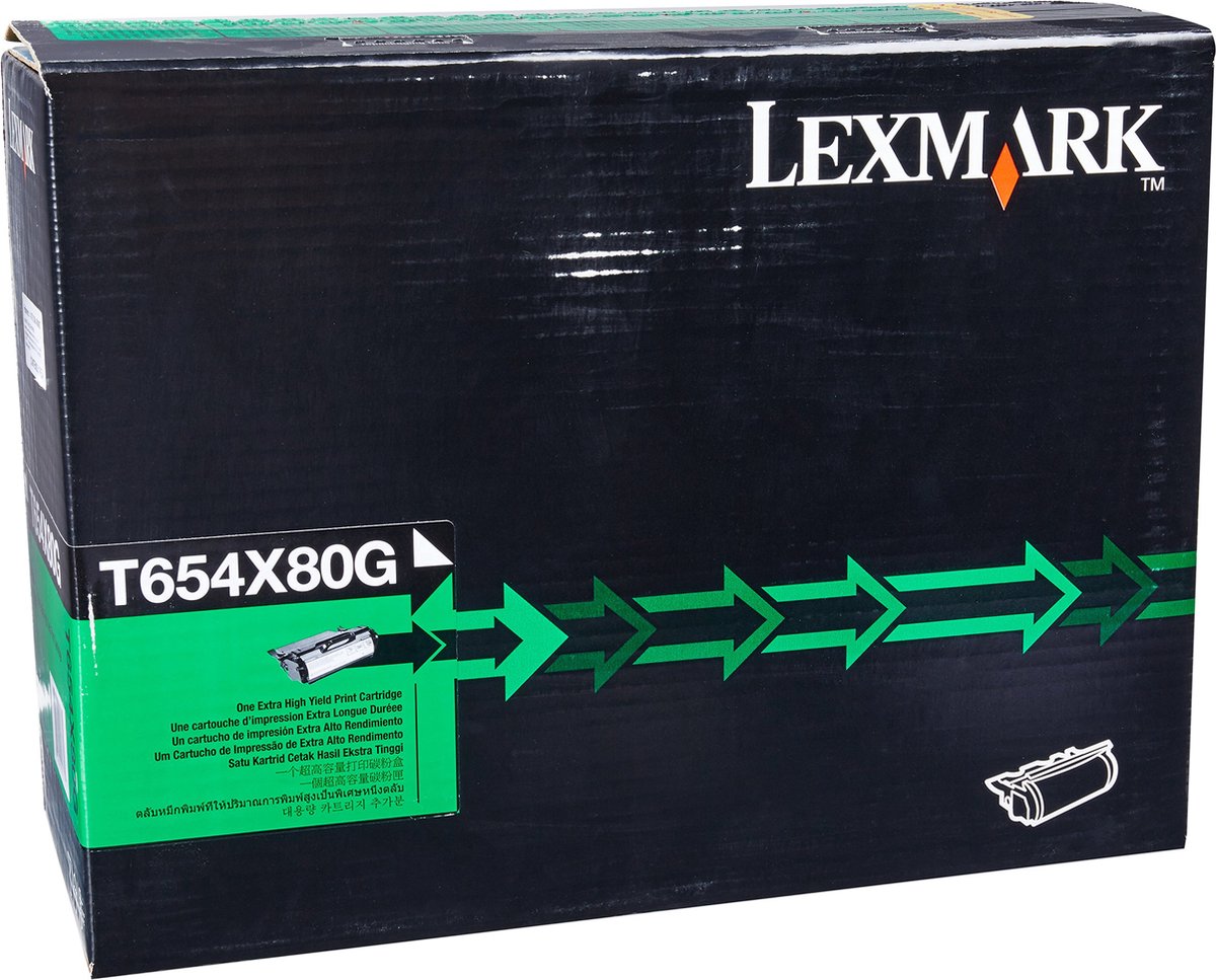 T654, T656 tonercartridge zwart high capacity 36.000 pagina's 1-pack