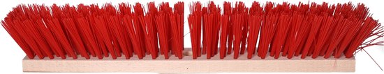 Buemag Bezemkop - Elaston - rood - hout - hard - 50 cm - 24mm - straatbezem/buitenbezem van Buemag — afbeelding 2
