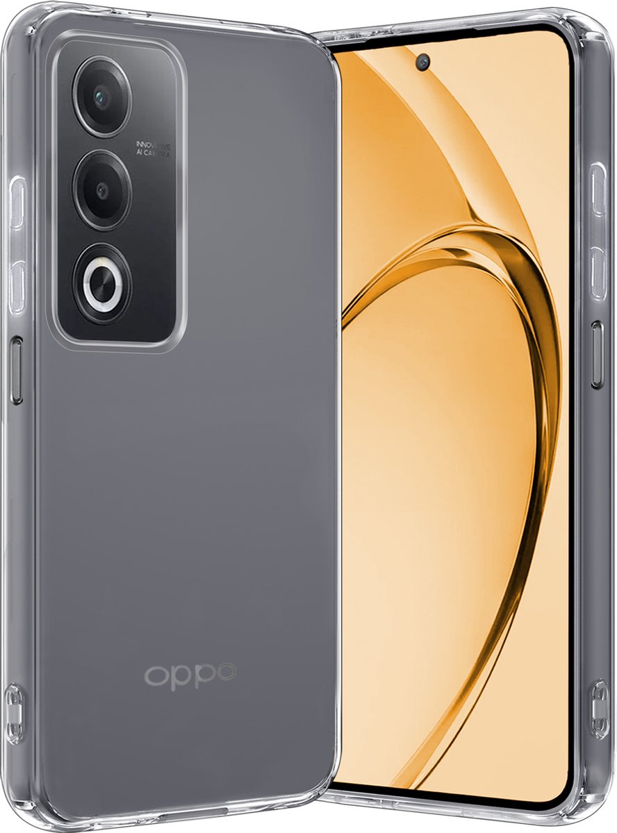 Hoes - Geschikt voor OPPO A80 - Sterk & Shockproof - Hoesje Cover - Siliconen Case - Transparant