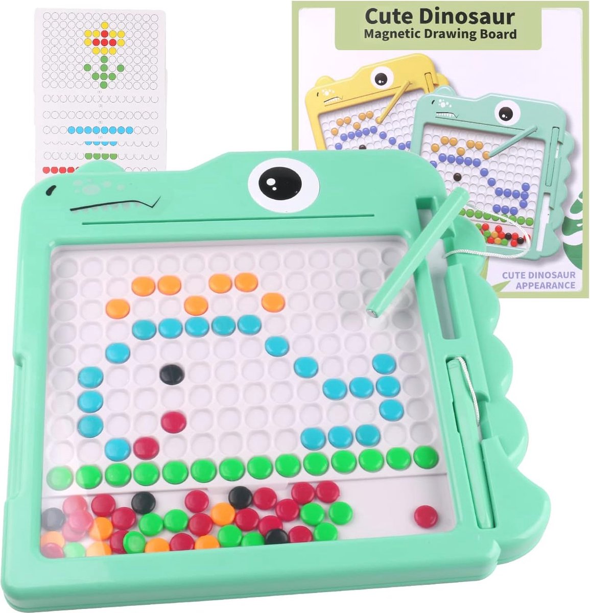 Magnetisch Tekenbord voor Kinderen - Educatief Kleur- en Vormen Spel, Reisspeelgoed en Verjaardagscadeaus voor 3-6 Jaar