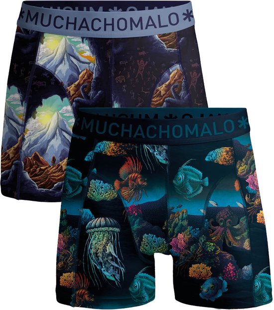 Muchachomalo – Boxershort Heren – Normale Lengte – Onderbroeken Heren – Boxershort – Ondergoed – 95% Katoen – 3 Pack – Maat L