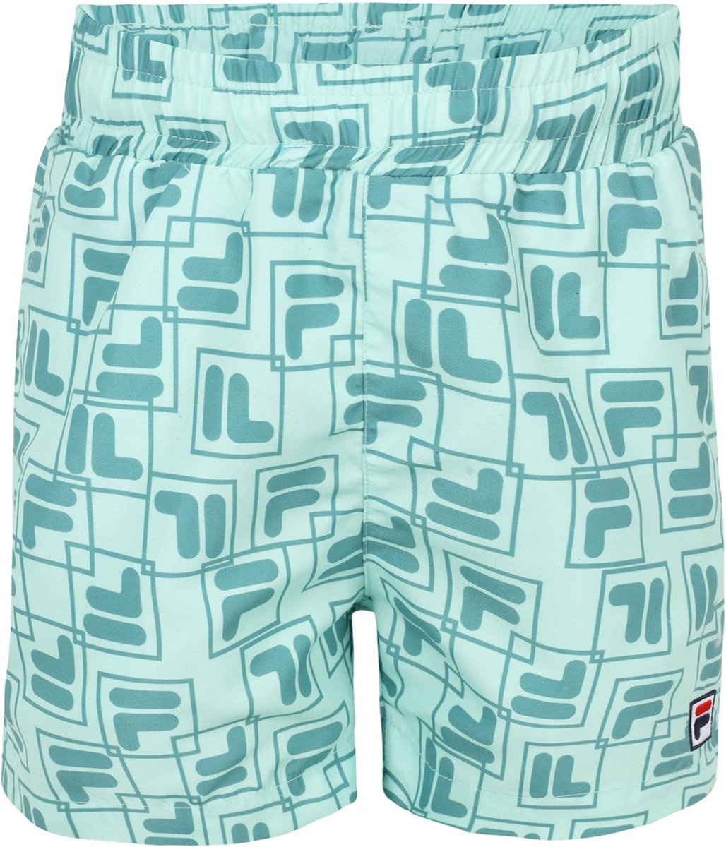 Fila jongens korte broek Laudert AOP Beach Shorts Brook Playful F-Box AOP-98/104 Groen