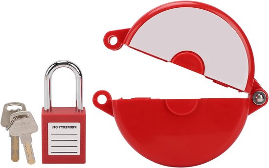 SRMAN 2 Set Gate Valve Locking Device Slang Bib Lock Zilver voor SRMAN 2 Set Gate Valve Locking Device Slang Bib Lock Zilver voor