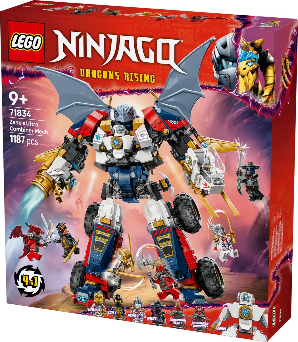 LEGO NINJAGO Zane's ultra-combomecha 4-in-1 - 71834 — afbeelding 20