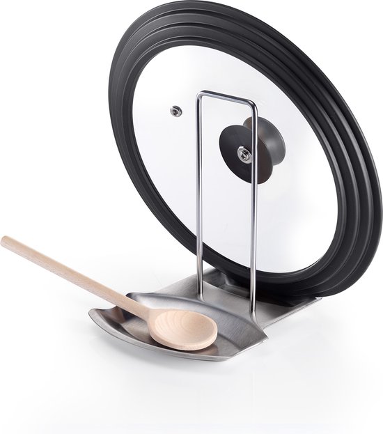 WMF Pannendeksel 24 Cm, Glazen Deksel Met Metalen Knop, Voor Potten En Pannen Hittebestendig Glas Vaatwasmachinebestendig Zilver 823106352