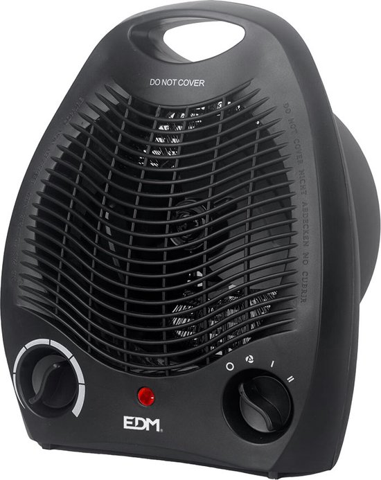 EDM - Ventilatorkachel - 2000 Watt - Zwart - 07220