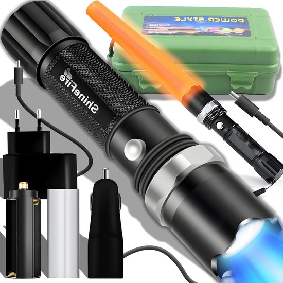 Flashlight LED Extreme Tactical Rechargeable - Bright Lumen, Li-ion ...