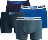 Puma Boxershorts Heren Place Logo Blauw / Denim - 4-pack Puma boxershorts - Maat S
