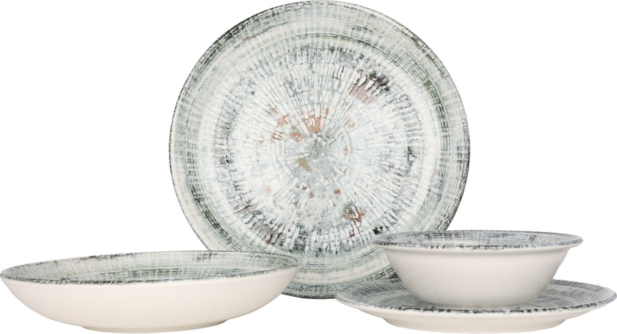 Bonna Serviesset (Medium) - Odette - 24 delig - 6 persoons - Porselein