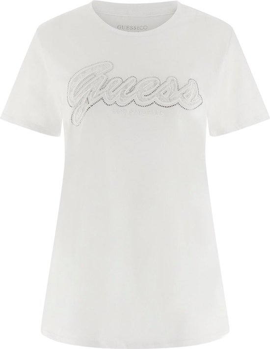 Guess Lace Logo Easy Tee Dames T-Shirt