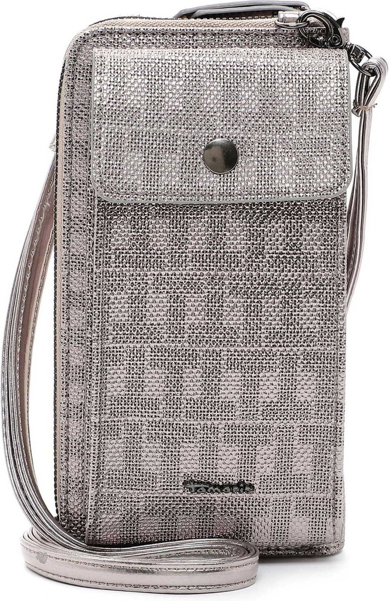 Tamaris Portemonnee Marietta Zip Around Wallet Long Darksilver Zilverkleurig