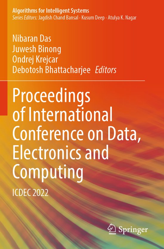 Algorithms for Intelligent Systems- Proceedings of Internati ... - cover