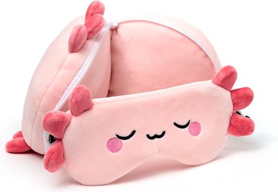 Relaxeazzz Ours Paddington Coussin Voyage 2en1 Avec Masque Yeux - Confort Et Détente