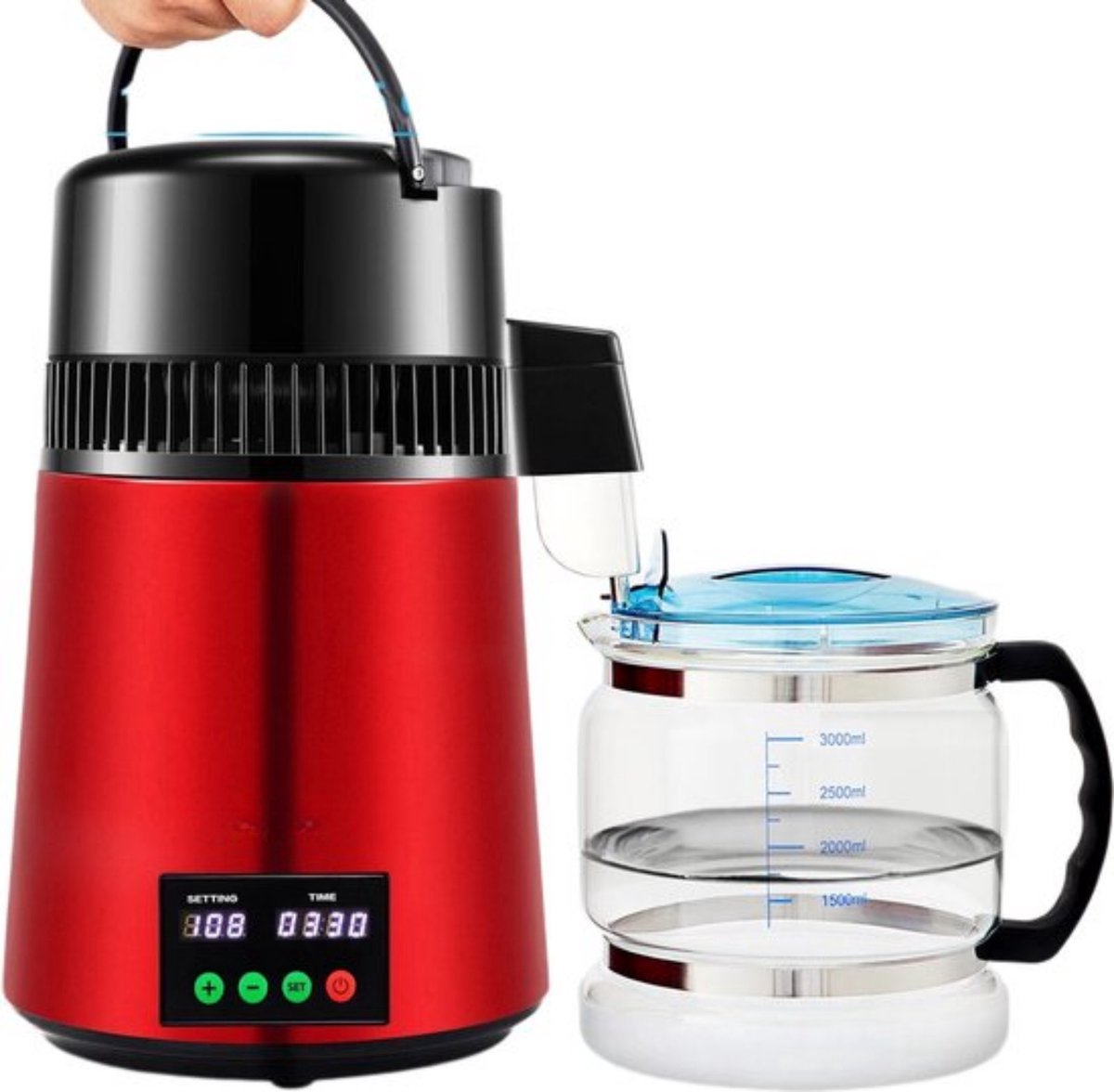 Happyment Destilleerapparaat - Waterontharder - Destilleer Ketel - Destilleren - Distiller