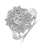 Ring en Argent plaqué rhodium avec zircone 1339570