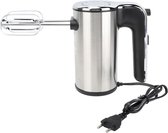 Bol.com Handmixer 500 W 5 Snelheden - Roestvrij Staal - Handbediende Mixer - Digitale Mixer - Voor Wipping Room - Mengen Ingredi... aanbieding