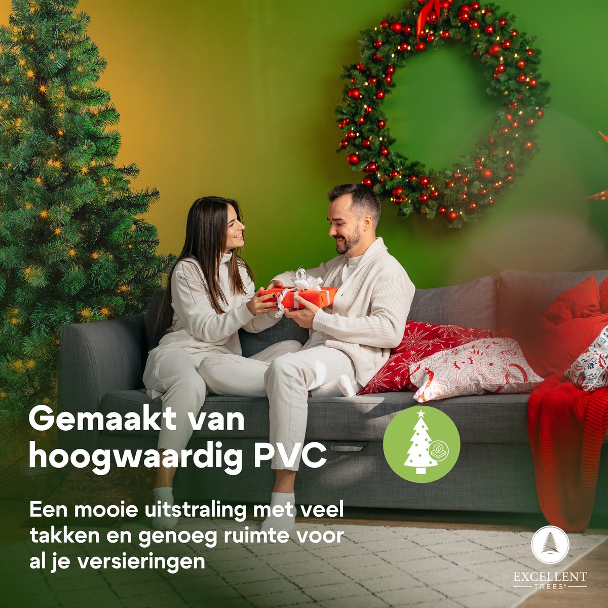 Excellent Trees® Kerstboom LED Stavanger 240 cm - 650 LED Lampjes - ⌀140cm - 240cm – foto 6