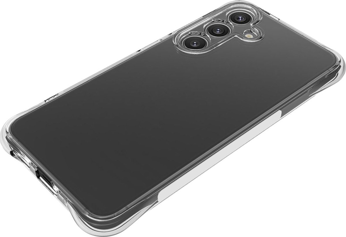 Mobigear Doorzichtig Hoesje geschikt voor Samsung Galaxy S25 Telefoonhoesje Flexibel TPU | Mobigear Cushion Backcover | Doorzichtig Telefoonhoesje Galaxy S25 | Galaxy S25 Case | Back Cover - Transparant