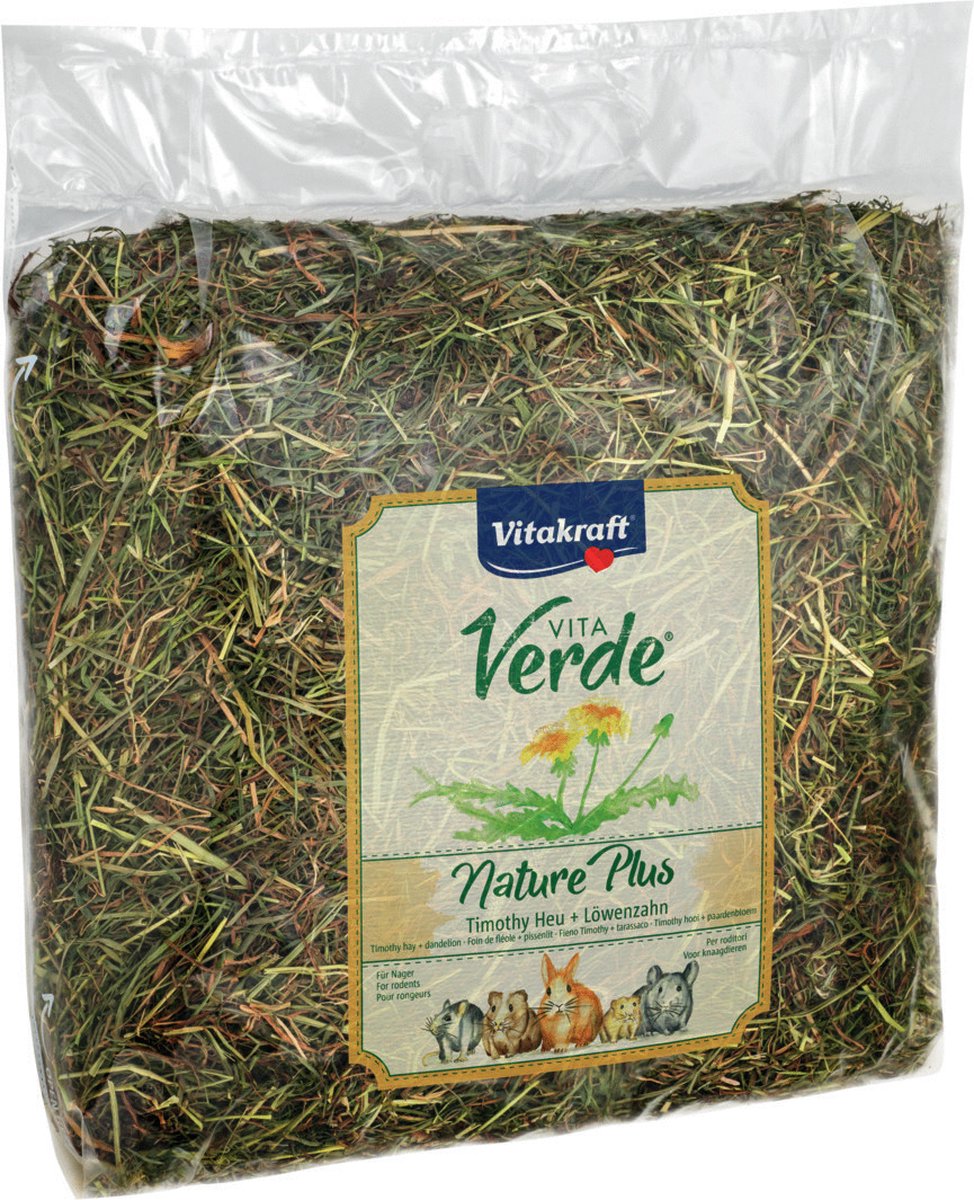 Vitakraft vita verde hooi paardenbloem - 500  gr