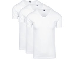 Alan Red Oklahoma T-shirt Stretch Wit (3pack)