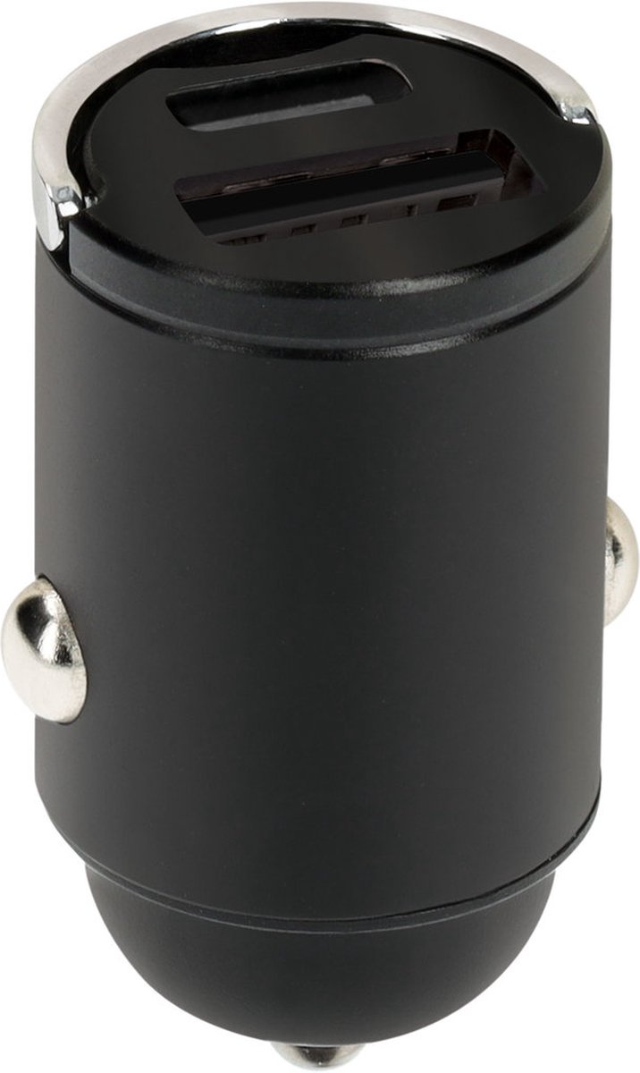 Mobiparts Car Charger 2-port 30W PD Fast Charging - Zwart V2