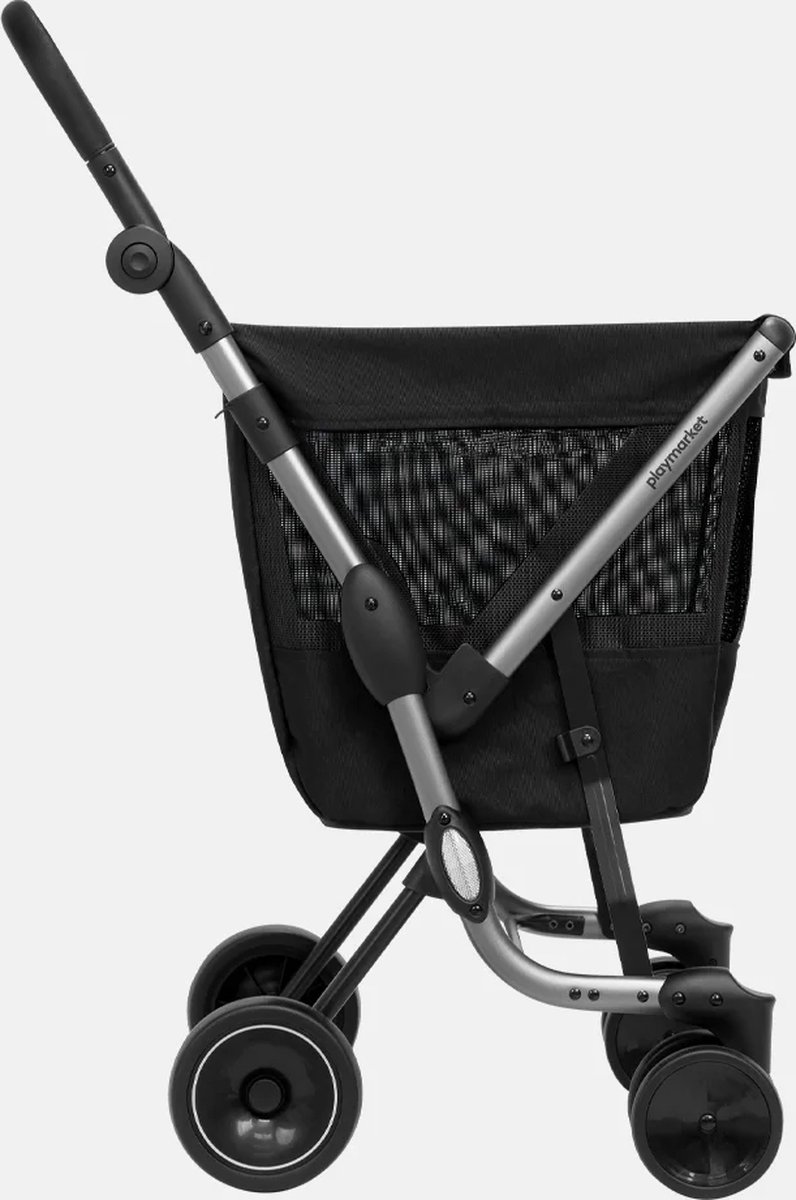 Playmarket - We Go Premium- Boodschappentrolley - Inklapbaar-Zwart