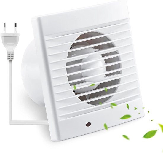 Vcyex Afvoerventilator, 150 mm, badkamerventilator met