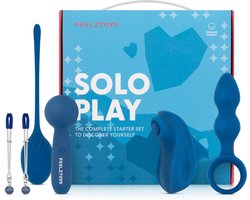 FeelzToys - Solo Play - Starterskit - Dildo - Vibrator - Stimulator - Sex Toys Voor Mannen En Vrouwen - Seksspeeltjes - Opwinding - Erectie - Blauw