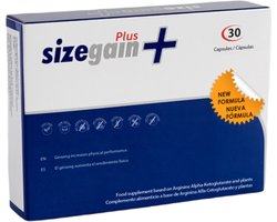 Sizegain Plus 500Cosmetics - Verstevigt en vergroot de penis - 30 Bruine pillen - BioPerine