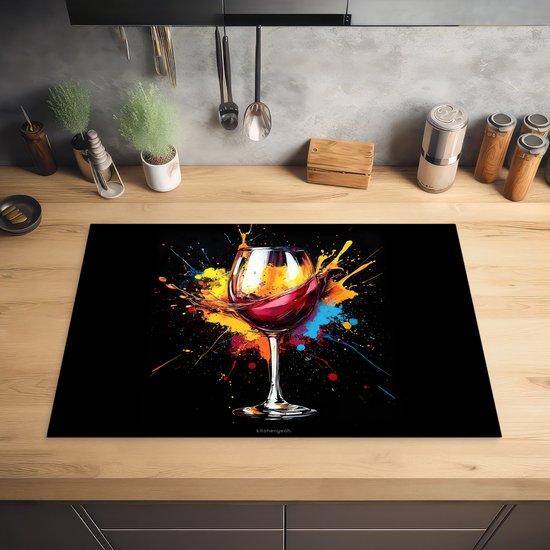 KitchenYeah® Protection plaque induction 74x48 cm - 3-2-9 - Protege plaque de cuisson - Couvre plaque induction - Protecteur d'induction - Cuisine