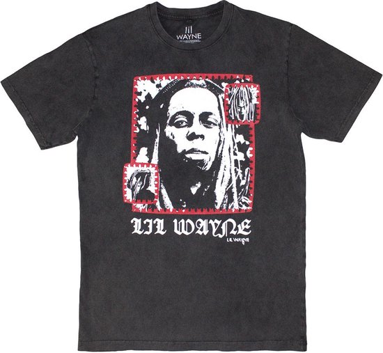 Lil Wayne - Mono Photo Heren T-shirt - 2XL - Grijs
