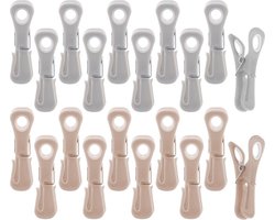 Wasknijpers Plastic 20 stuks - Set - Wasgoedknijpers - Knijpers voor Wasrek - Laundry