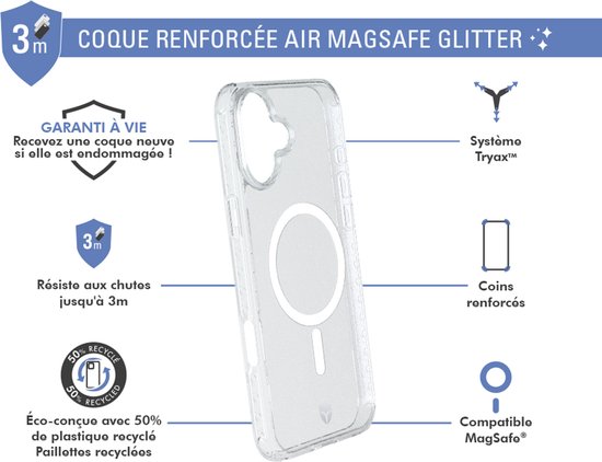 iPhone 16 hoesje transparant MagSaf...