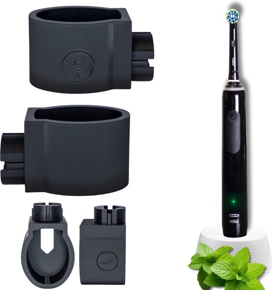 HOMMAND Elektrische Tandenborstel Houder 2 Stuks, Elektrische Tandenborstelhouder, Electric Toothbrush Wall Holder, Wandmontage Elektrische Tandenborstelstandaard Organizer voor de Badkamer, Wit